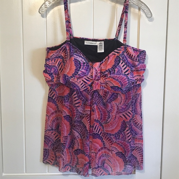 croft & barrow Other - Croft & Barrow Swim Suit Top Pink Purple 18